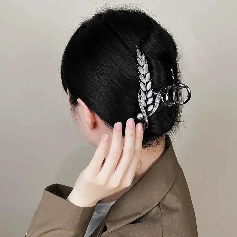 Kẹp Tóc Lúa Mì, Thiết Kế Cao Cấp Thanh Lịch, Dành Cho Bé Gái, Thích Hợp Để Đồ Trang Trí Ngày Lễ, Kẹp Tóc Nàng Tiên Cá, Kẹp Cá Mập, Làm Đẹp, Đồ Trang Trí Tóc 2