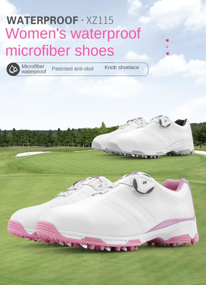 Product Introduction of GM 2024, women's golf shoes, waterproof, turn-lock clasp shoelace shoes, comfortable breathable casual sneaker Trainers Footwear Sports Shoes Rubber Runner Athletic Training 5