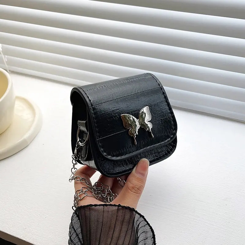 High-End Mini Coin Purse for Women 2024 New Crossbody Clutch Bag Trending Butterfly Chain Shoulder Bag