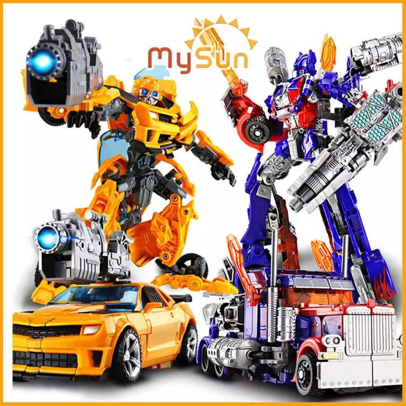 Robot người máy biến hình xe ô tô Transformer Optimus Prime Bumblebee đồ chơi mô hình cho bé MySun Toy