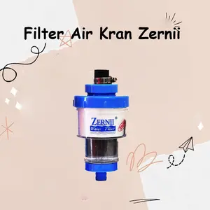 Zernii Water Filter Air Zerni Dengan Karbon Aktif dan Kapas Saringan Air Kran Penyaring Pemurni Penjernih Air Keran Saringan Zerni