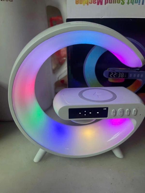 Product Introduction of Loa Bluetooth Chữ G Đa Chức Năng, Đen Led RGB Nháy Theo Nhạc, Sạc Nhanh Không Dây, Tích Hợp Đồng Hồ Báo Thức - NEW HOT 67