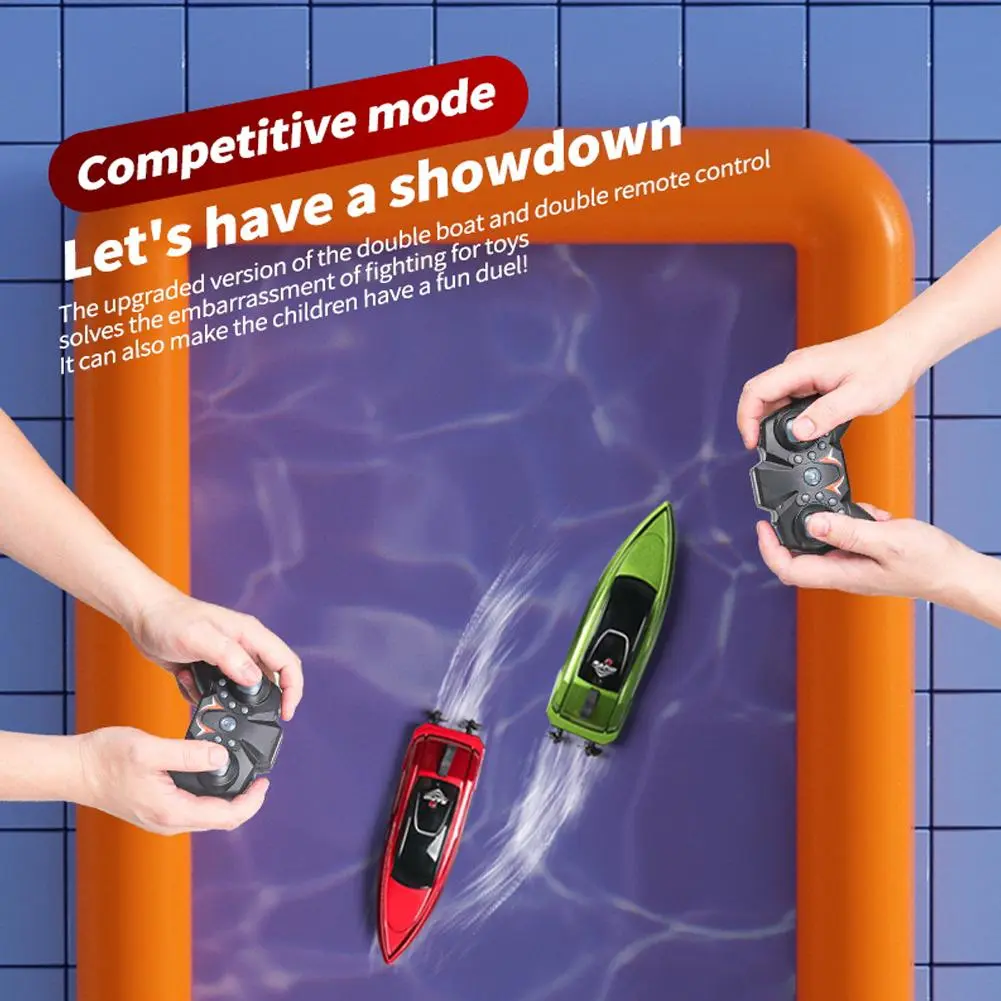 Water Remote Control Boat Mini Boat Small Speedboat Waterproof Indoor Multi-player Competition Children's Toy Boat