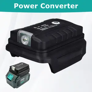 Adaptor USB Ganda untuk Baterai Lithium Makita 14.4V/18V dan Lampu Terintegrasi