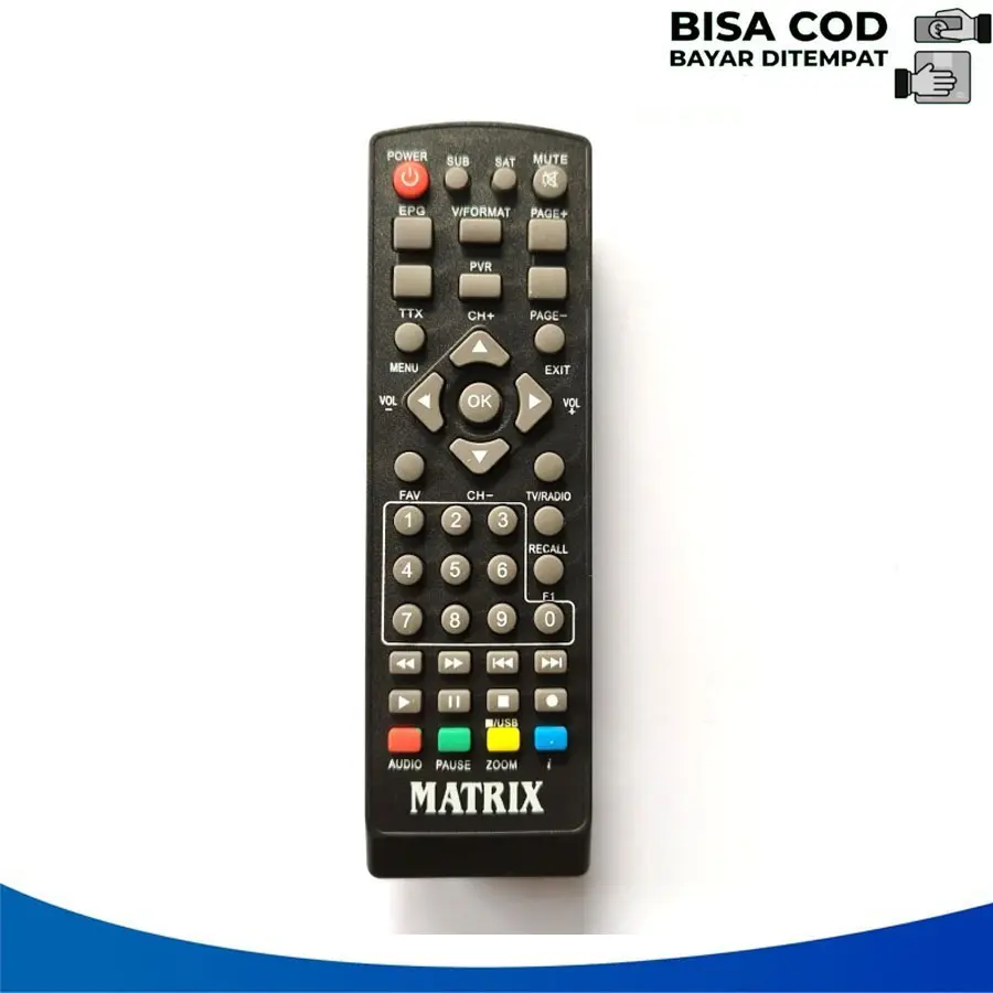 Remot STB MATRIX BURGER SET TOP BOX DIGITAL DVB-T2