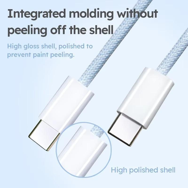 PD 60W Fast Charging Data Cable, USB Type C to Type C Fast Charging Cable, Data Transmission Cable Compatible with iPhone iPad VIVO OPPO Samsung 6