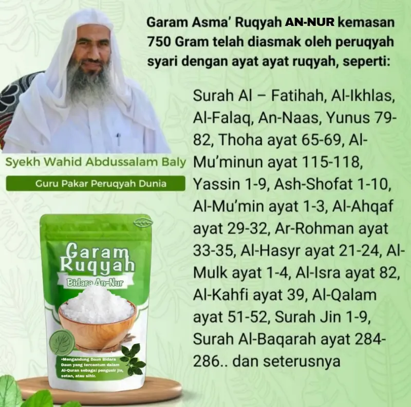 Garam Ruqyah Bidara An Nur 300gr - Original Dan Siap Pakai Buy 2 Free 1 Sudah di Asmak 3