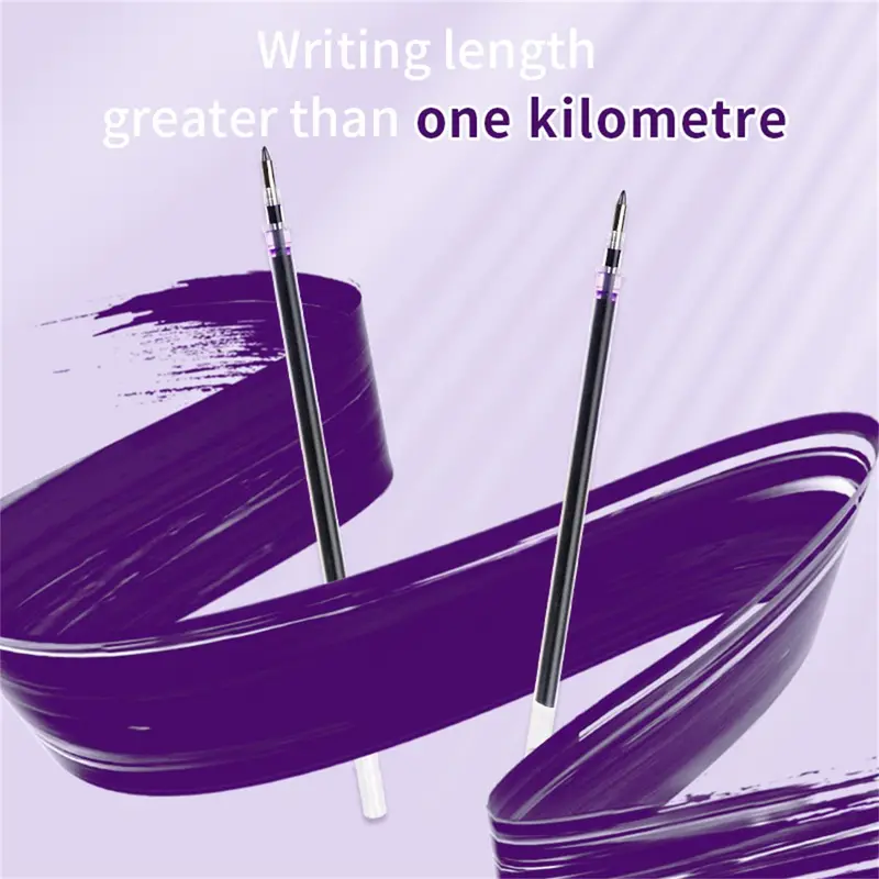 3pcs 0.5mm Gel Pen, Smooth Writing Green/Purple Ink Pen, Multifunctional Writing Stationery for Home Office School Student 3