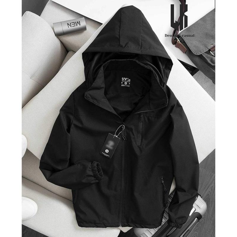 Áo gió nam nữ 2 lớp lót lưới cao cấp phủ nano chống nước chống bám bụi