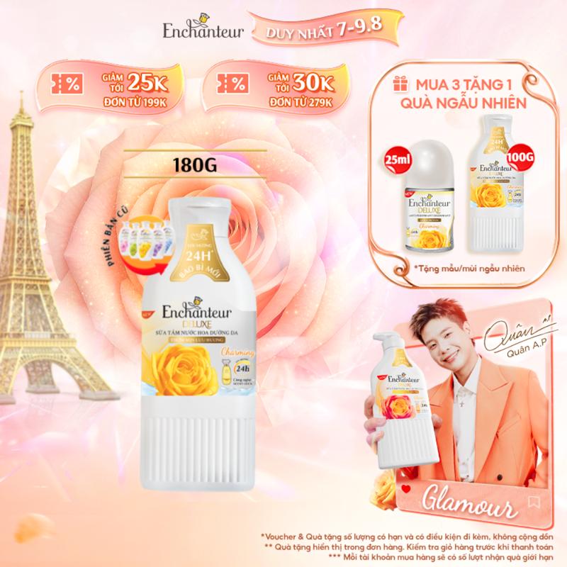 Sữa Tắm Dưỡng Da Body Hương Nước Hoa Dưỡng Da Enchanteur Charming 180gr