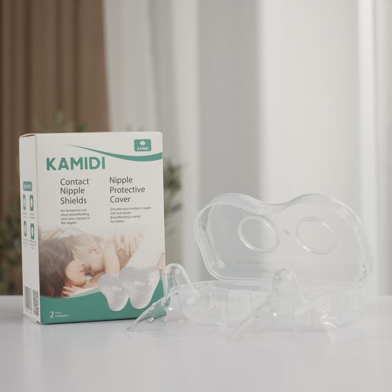 Hộp 2 Núm Silicon Mềm Mại Trợ Ti Kamidi cho Ti Mẹ Nhạy Cảm