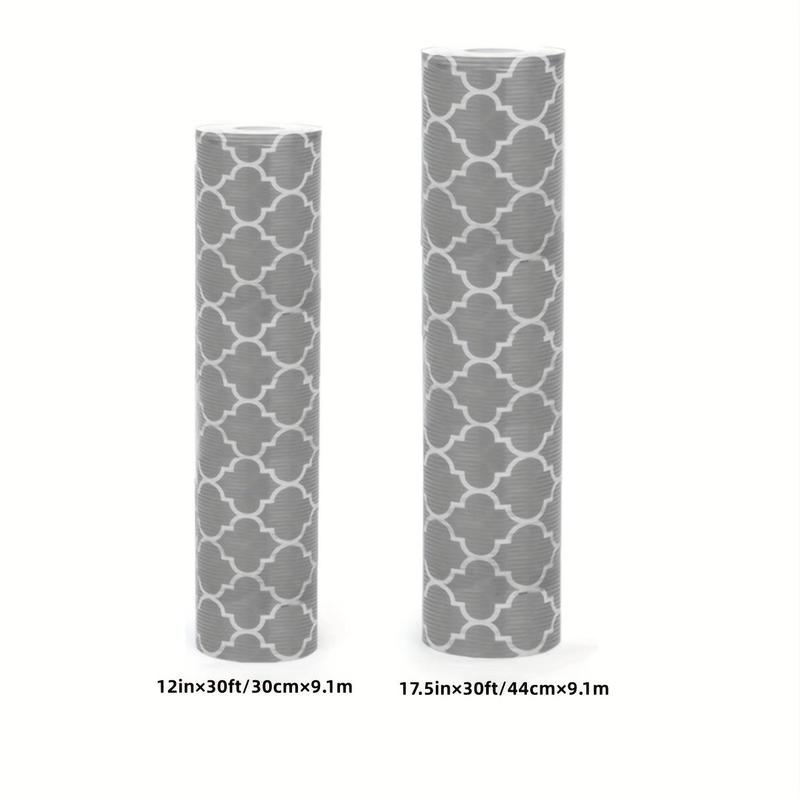 Non Adhesive Shelf Liner, 1 Roll Waterproof & Durable Fridge Table Place Mat, Drawer Liners for Kitchen, Cabinet, Drawer Liner 2