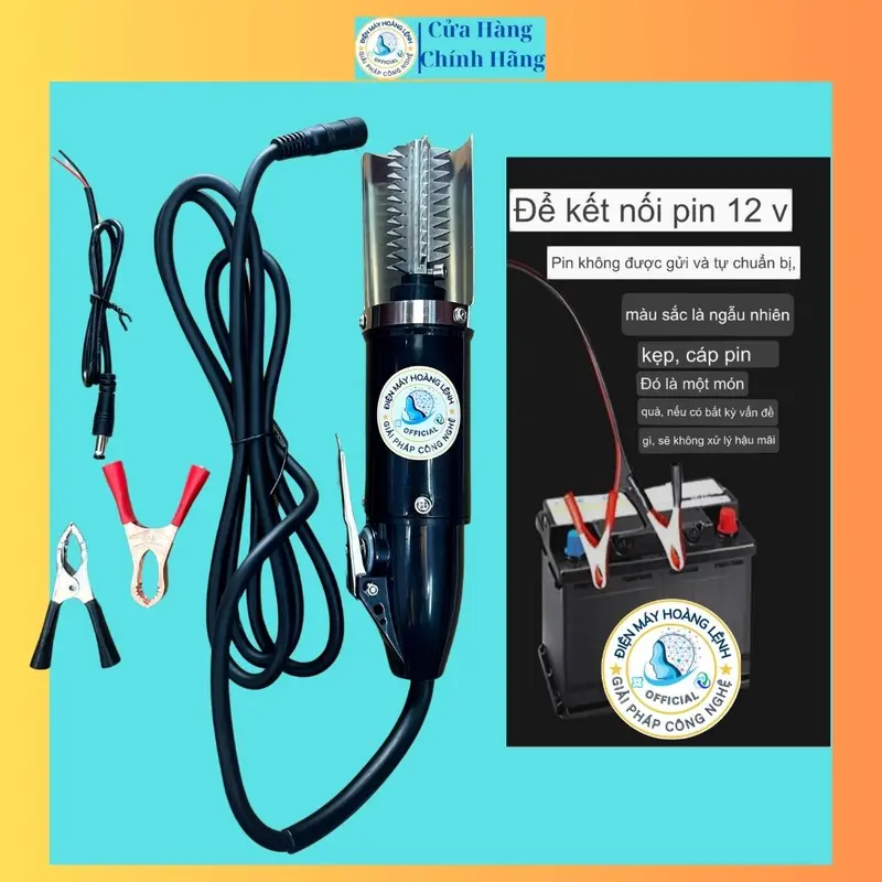 Máy Đánh Vảy Cá Dùng Pin hoặc Dùng Điện ,Cạo Vảy Cá Công Suất Lớn 125W 3