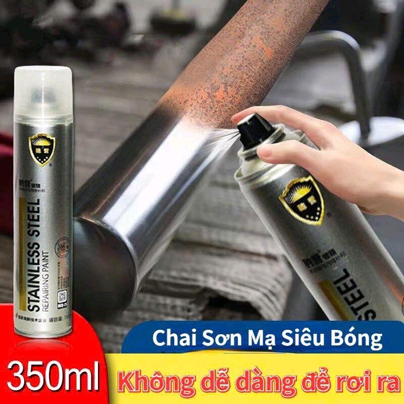 Sơn Mạ Crom sáng bóng 350ml sơn Xịt Mạ Chrome Sáng Bóng sơn xe
