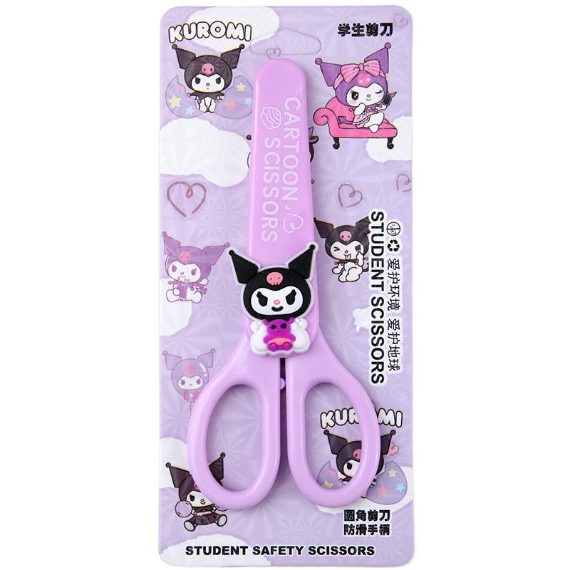 Gunting Kanak-kanak, Reka Bentuk Kartun, Gunting Buatan Tangan, untuk Pelajar Kecantikan Tinggi, Gunting Silikon Comel, Diperbuat daripada Keluli Tahan Karat 4