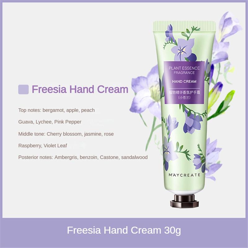 Product Introduction of MAYCREATE Hand Cream Bodybuilding Research New 30g Plant Essence Moisturizing Hand Cream Cosmetics New Makeup 26