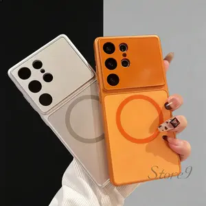 [COD] In Stock S26Ultra Casing HP Magnetic Kasus Ponsel Untuk Samsung Galaxy S26 S25 S24 S23 Ultra S26Plus S26 Kaca Nano Magnetic Matte Magsafe Anti Jatuh Case