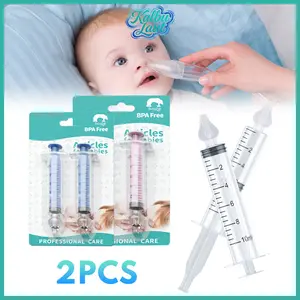 2pcs Alat Cuci Hidung Bayi Spuit 10ml Pembersih Ingus Untuk Hidung Tersumbat Aman Dan Praktis