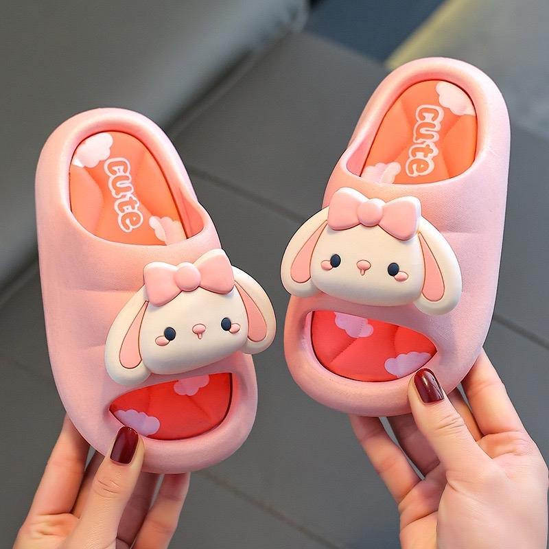 WALVA-S001 Sandal Premium Anak Perempuan Karakter Kelinci Bunny Sendal Import Nyaman Slip On Tali Belakang Keren Kekinian