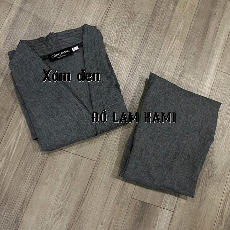 Đồ lam đi chùa nam cao câp-Bộ Phật Tử cho nam vải linen đẹp thoáng khí đủ size-ĐỒ LAM KAMI Quần Áo 5