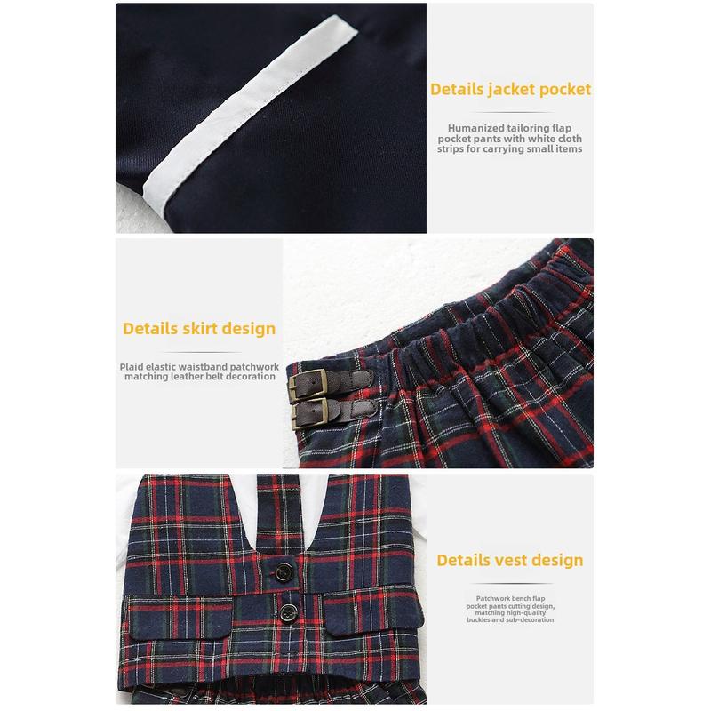 Product Introduction of Children's Spring and Autumn Elementary School Uniform Set College Style Class Uniform Boys and Girls Kindergarten Uniform Graduation 28