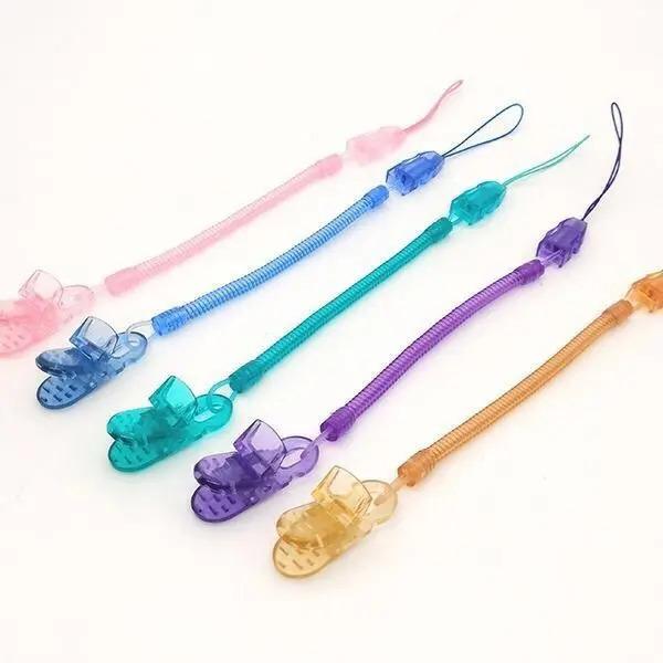 Product Introduction of 2pcs Toddlers Kids Pacifiers Leashes Clips Soother Holder Retractable Elastic Baby Pacifier Chain Dummy Clip Nipple Holder Nipples 0