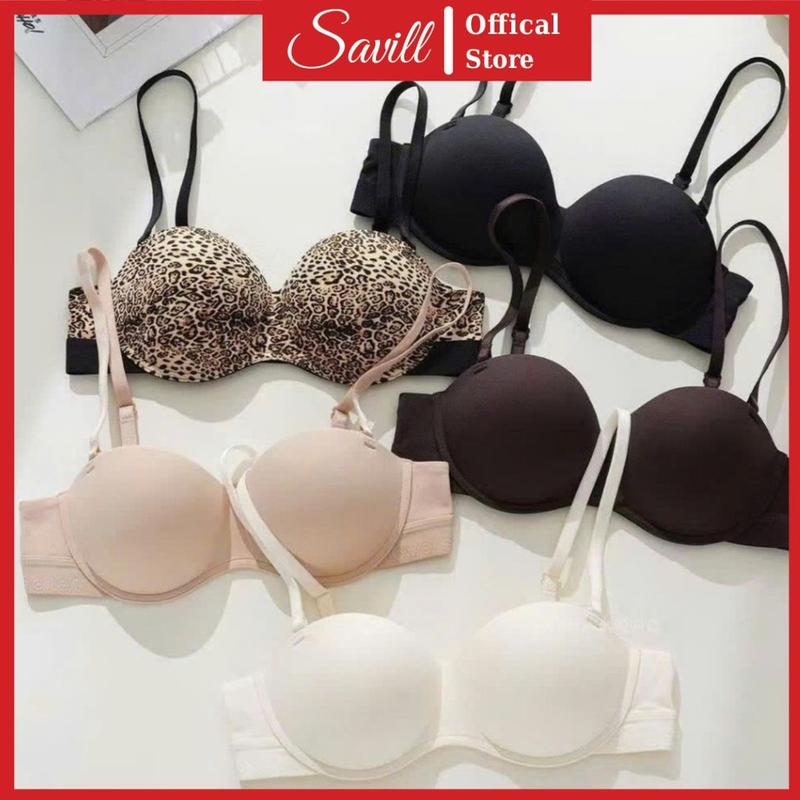 Áo Ngực Nữ Đúc Su Cúp Ngang Tinh Tế - Áo Lót Nữ Đệm Vừa Có Gọng Giả Tạo Vòng 1 Gợi Cảm SAVILL A9228