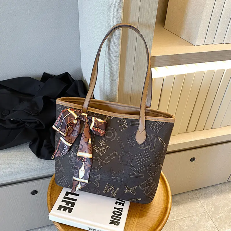 Túi xách nữ, túi tote công sở nữ XOM tặng kèm khăn đi làm đi chơi sang chảnh A377 Bag Đeo Vai 1