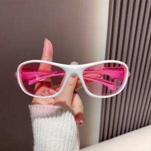 แว่นกันแดดสีสันสดใสสำหรับผู้ชาย, ป้องกันรังสียูวีกลางแจ้ง, ม่านบังแดดกีฬา, ครีมกันแดด, อินเทรนด์, เหมาะสำหรับการปั่นจักรยาน, กันลม