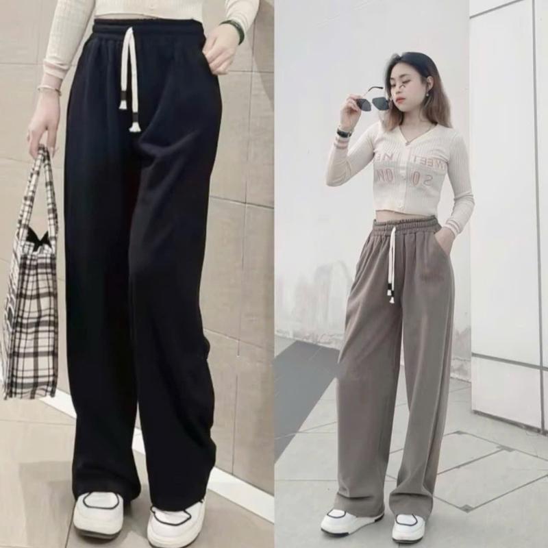 Product Introduction of Quần Suông Chất Dạ 2 Lớp Dày Dặn Mềm Mịn. Quần Suông Dạ Cao Cấp Mặc Tôn Dáng Nữ Pants 12