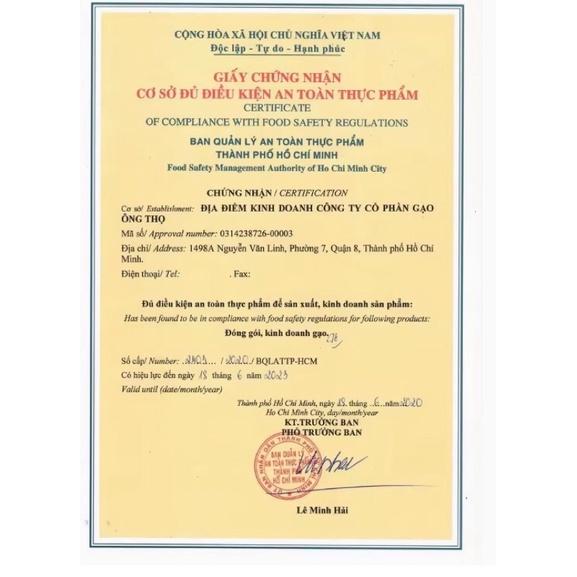 gạo ST25 Ông thọ túi 5kg dẻo mềm 4