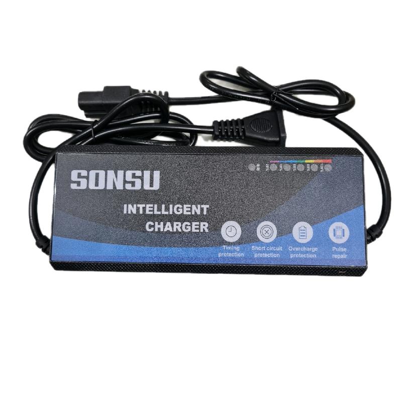 Sạc 48v 12ah 6 đèn Sonsu xe 4 bình nhỏ xe đạp điện Phụ Kiện