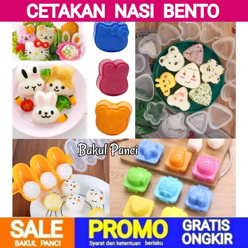 CETAKAN NASI BENTO SUSHI ONIGIRI - RICE BALL SHAKER - RICE MOLD - SUSHI 0