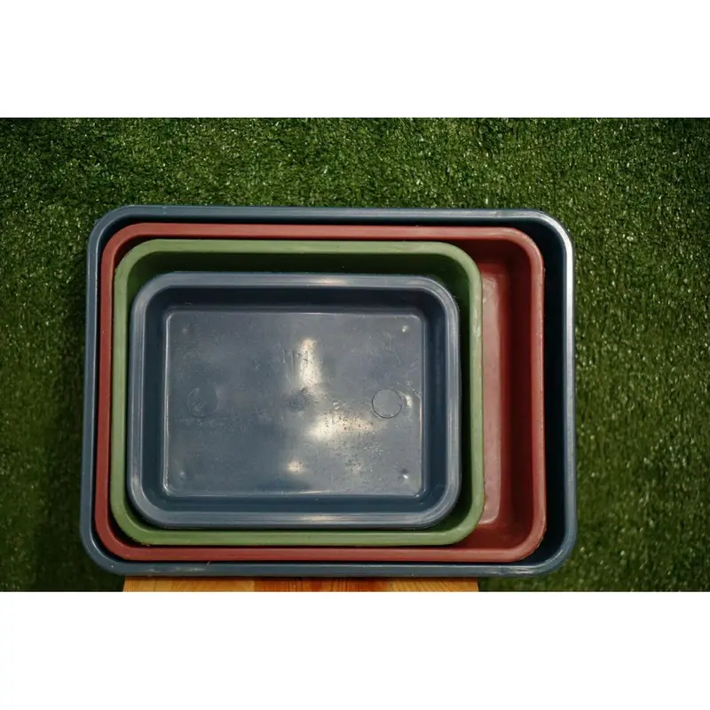 Nampan Plastik No. 3 -  Ukuran 29cm x 22cm x 4cm - Bak Semai Bibit Hidroponik 3