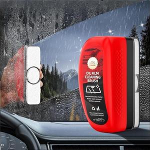 Líquido de limpieza de parabrisas de automóvil, líquido de limpieza de película de aceite de vidrio de automóvil multifuncional con Pulverizador de burbujas reutilizable, Herramienta de limpieza de automóviles para limpieza de vidrio en el hogar