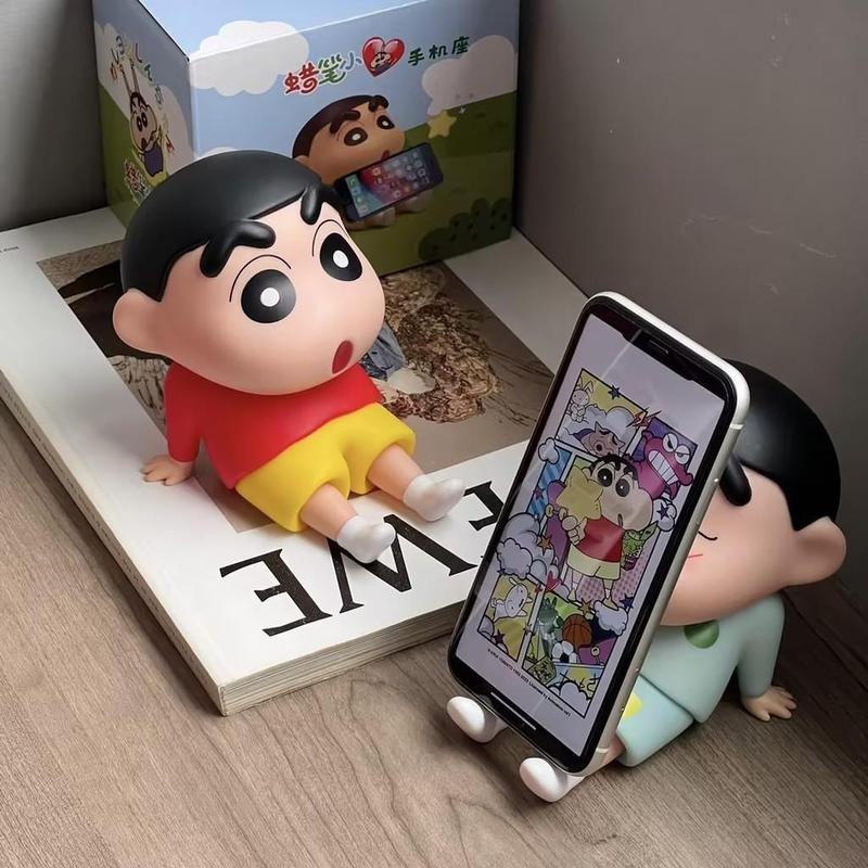 Product Introduction of Dudukan Ponsel Krayon Shin-chan Dekorasi Desktop Boneka Anime Tempat Telepon anime Jepang Figure Crayon Shinchan Phone Holder 21