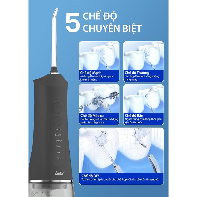 Product Introduction of Tăm Nước Lorca TA 9109WT Chăm Sóc Vệ Sinh Nướu Nhạy Cảm Toàn Diện, Đánh Bay Mảng Bám Ở Kẽ Răng 7