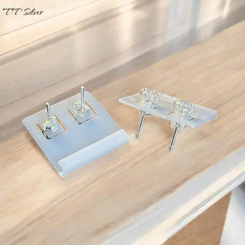 Bông tai bạc dáng nụ s925 bền màu đá 5li sáng sang trọng cho nam và nữ. Nụ 1 4
