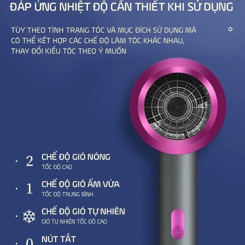 [bảo hành 1 đổi 1] MÁY SẤY BẢO VỆ TÓC WEILAYA 1