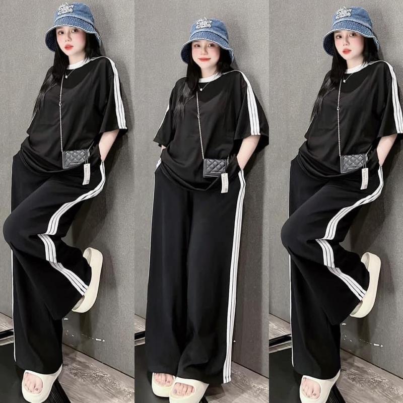 SET BỘ QUẦN XUÔNG THUN GÂN TĂM TRƠN KHÔNG HỌA TIẾT CHẤT CO GIÃN CÓ TÚI Áo Nữ Nhung Women Top Đen