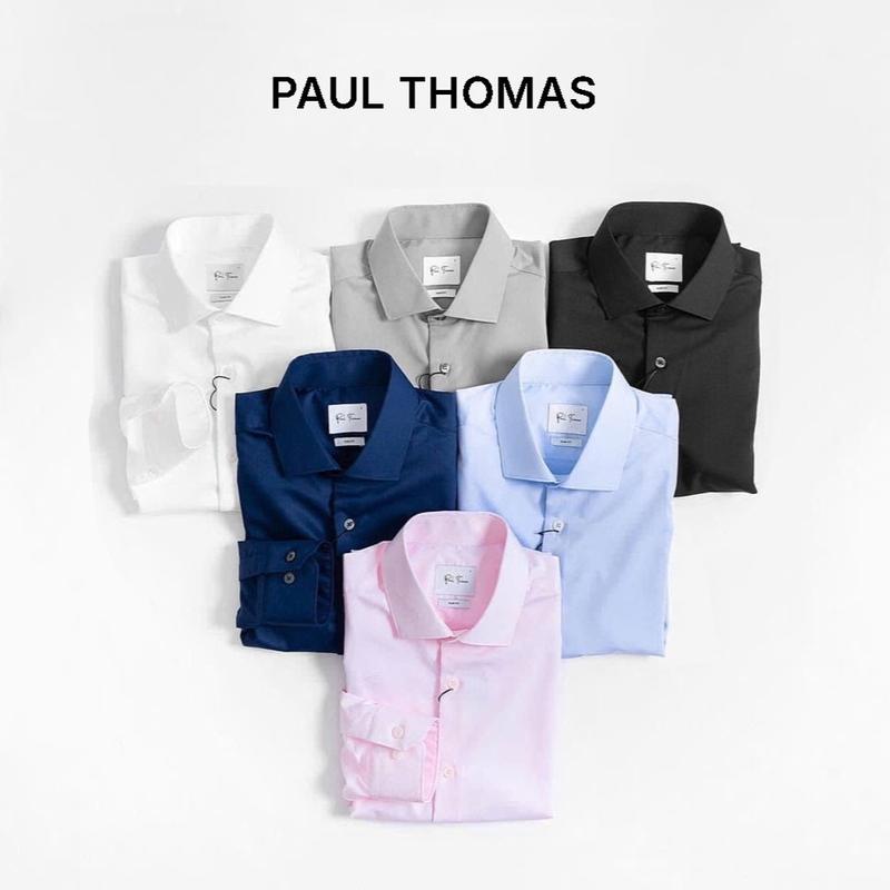  Áo Sơ Mi Dài Tay Trơn 5 Màu - Paul Thomas  Menswear 