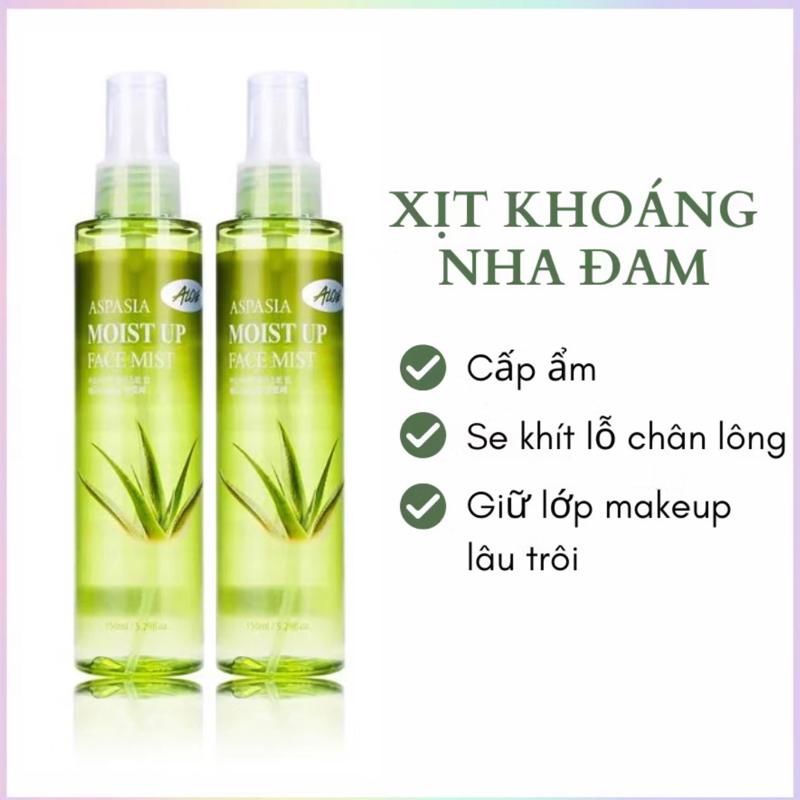 Xịt Khoáng Aspasia Moist Up Face Mist hàn quốc 150ml- Nha Đam