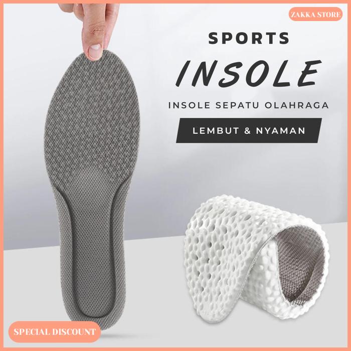 Promo 1 Pasang Sol Sepatu Fleksibel / Insole Busa Bantal Pijat Uniseks ...
