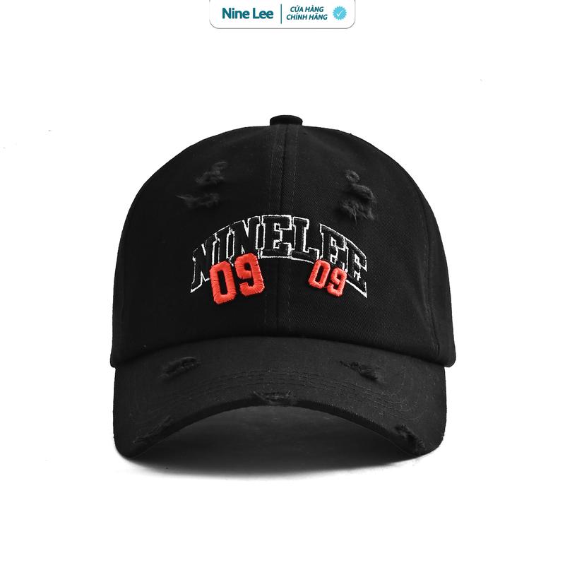 Mũ lưỡi trai V3 Nine Lee 09 phong cách rách cá tính nón kết nam nữ Nine Lee chất vải mềm thoải mái Hat Cap Voi