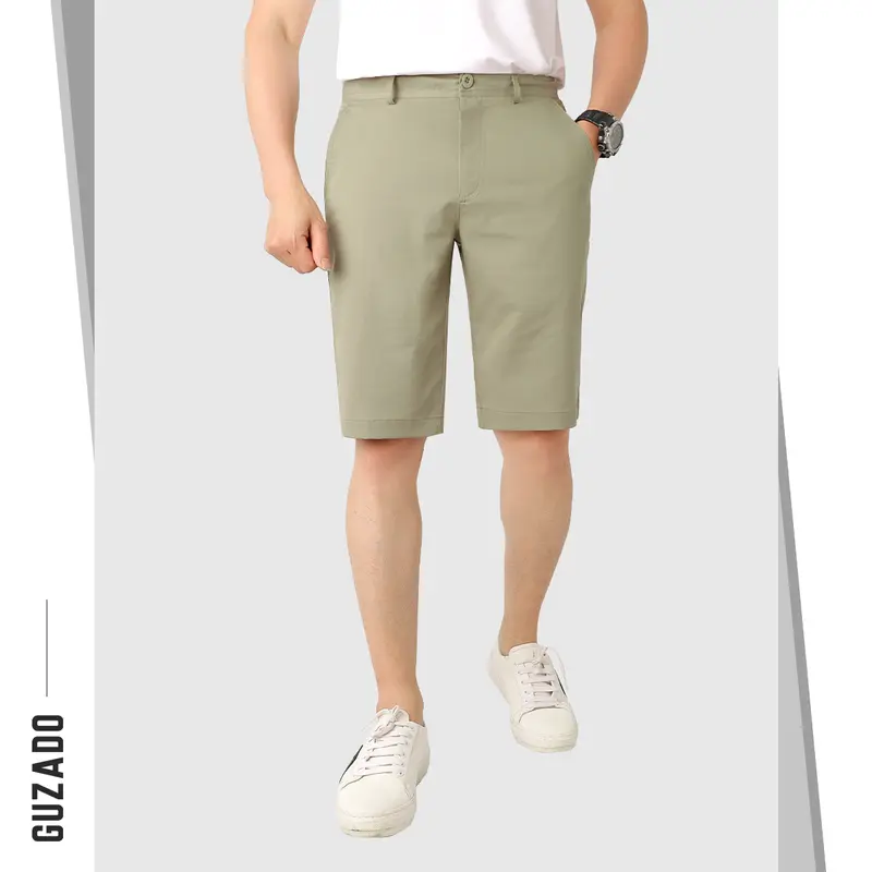 Quần Short Nam MKS01 Chất Liệu KaKi Dày Dặn Form Âu Nhiều Màu Sắc Dễ Mix Đồ Thương Hiệu Guzado 6