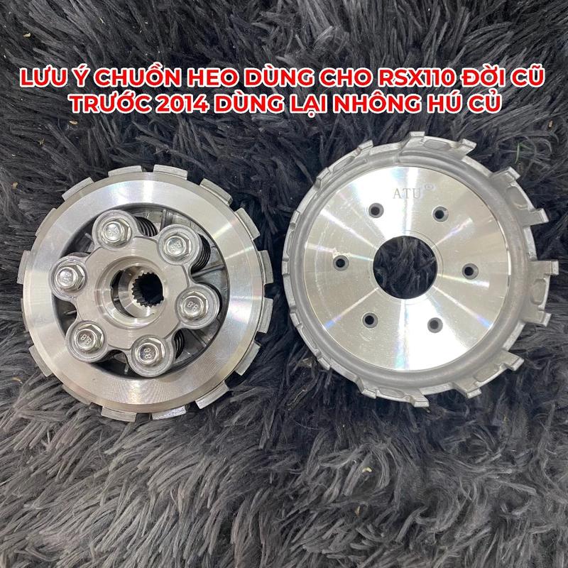 nồi độ 6 lò xo cho wave s 110 / rsx 110 (ful 5 lá bố 4 lá sắt + chuồng heo)