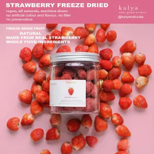 pure freeze dried strawberry natural vitamin c Low Sugar Natural Dairy Free Fruity Food Frozen