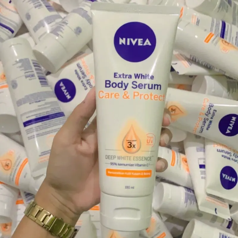 NIVEA BODY SERUM EXTRA WHITE CARE AND PROTECT 180 ML 2