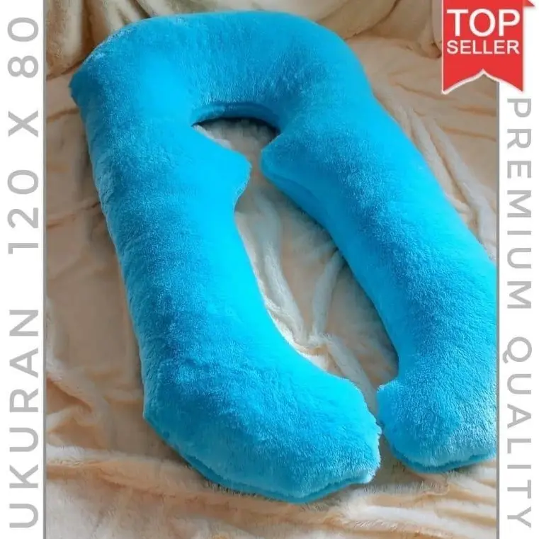 Bantal Ibu Hamil Tidur dan Menyusui | Dobel Cover Pakai Resleting