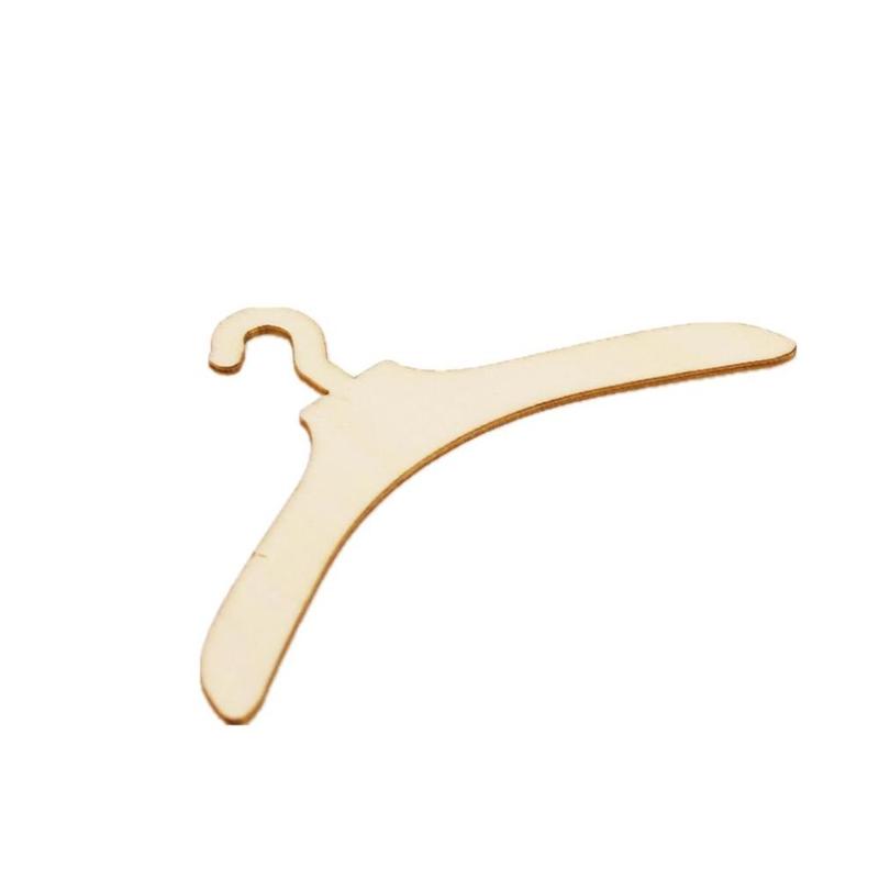 10 Pcs Wooden Hangers for 6 inch Labubu Doll Clothes Outfit Holders Hangers DIY for Labubu Baby Three Upset Duck Dolls Furniture Accessories 8